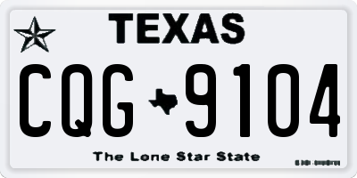 TX license plate CQG9104