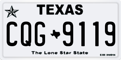 TX license plate CQG9119