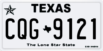 TX license plate CQG9121