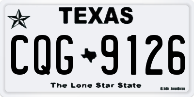 TX license plate CQG9126
