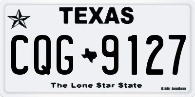 TX license plate CQG9127