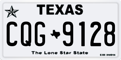 TX license plate CQG9128