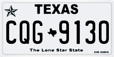 TX license plate CQG9130