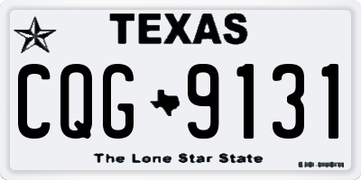 TX license plate CQG9131