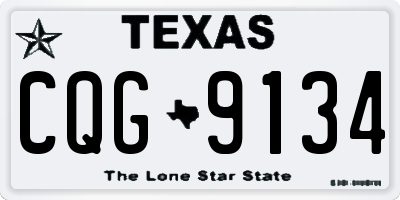 TX license plate CQG9134