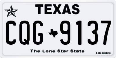 TX license plate CQG9137