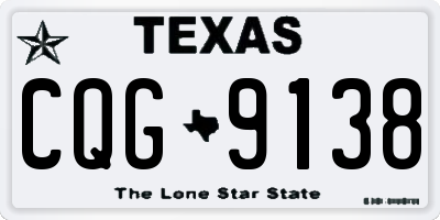 TX license plate CQG9138
