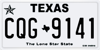 TX license plate CQG9141