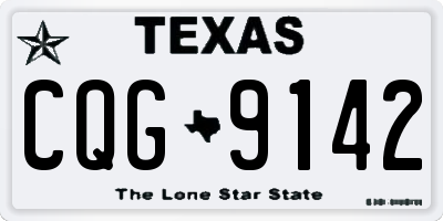 TX license plate CQG9142