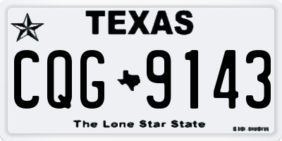 TX license plate CQG9143