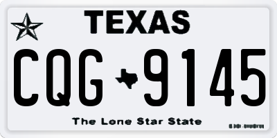 TX license plate CQG9145