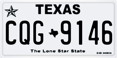 TX license plate CQG9146