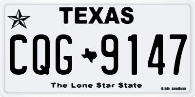 TX license plate CQG9147