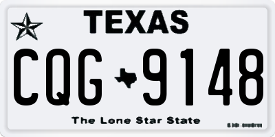 TX license plate CQG9148