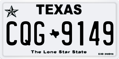 TX license plate CQG9149