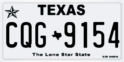 TX license plate CQG9154