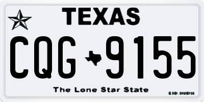 TX license plate CQG9155