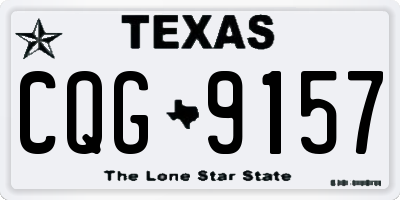 TX license plate CQG9157