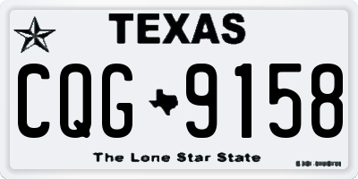 TX license plate CQG9158