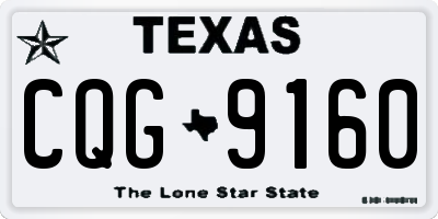TX license plate CQG9160