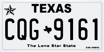 TX license plate CQG9161