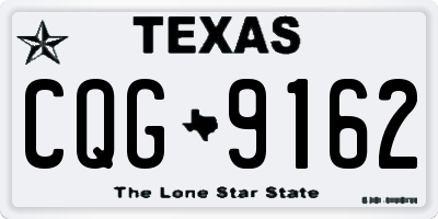 TX license plate CQG9162