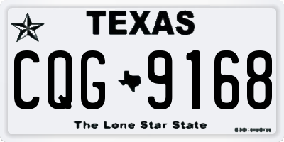 TX license plate CQG9168