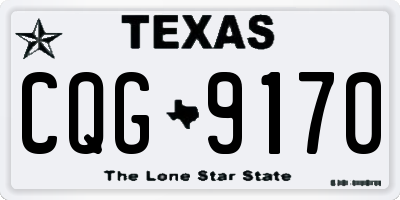 TX license plate CQG9170