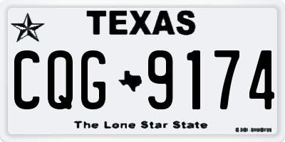 TX license plate CQG9174