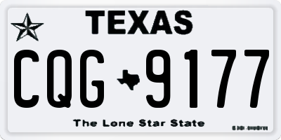 TX license plate CQG9177
