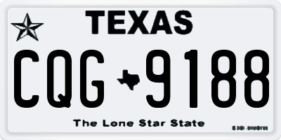 TX license plate CQG9188