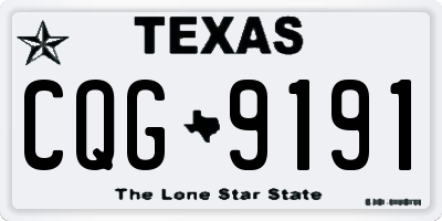 TX license plate CQG9191