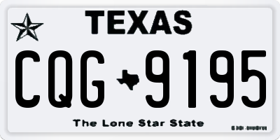 TX license plate CQG9195