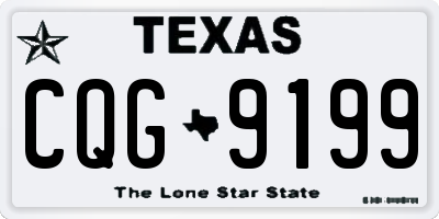 TX license plate CQG9199