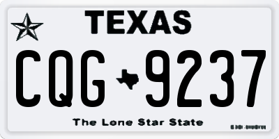 TX license plate CQG9237