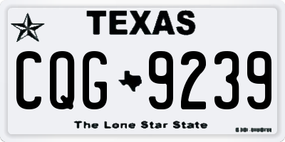 TX license plate CQG9239
