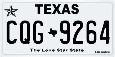 TX license plate CQG9264