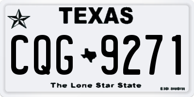 TX license plate CQG9271