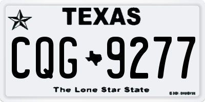 TX license plate CQG9277