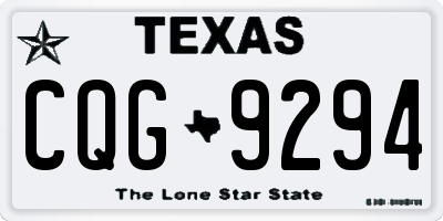 TX license plate CQG9294