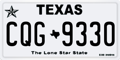 TX license plate CQG9330