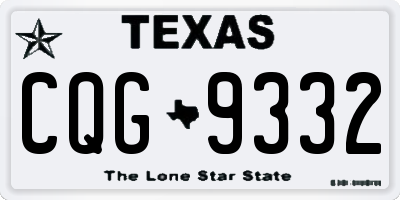 TX license plate CQG9332