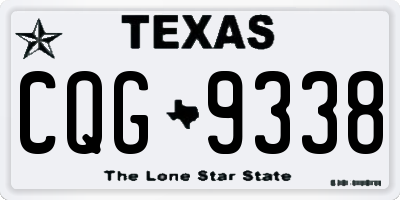 TX license plate CQG9338