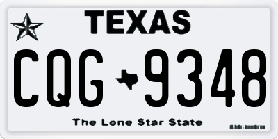 TX license plate CQG9348