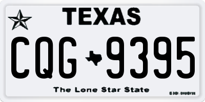 TX license plate CQG9395