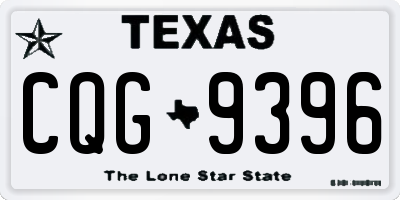 TX license plate CQG9396