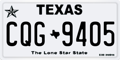 TX license plate CQG9405