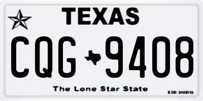 TX license plate CQG9408