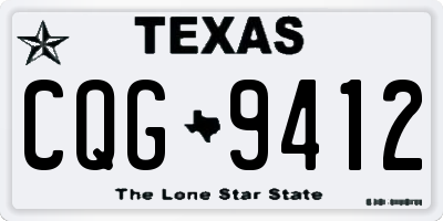 TX license plate CQG9412