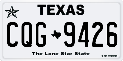 TX license plate CQG9426